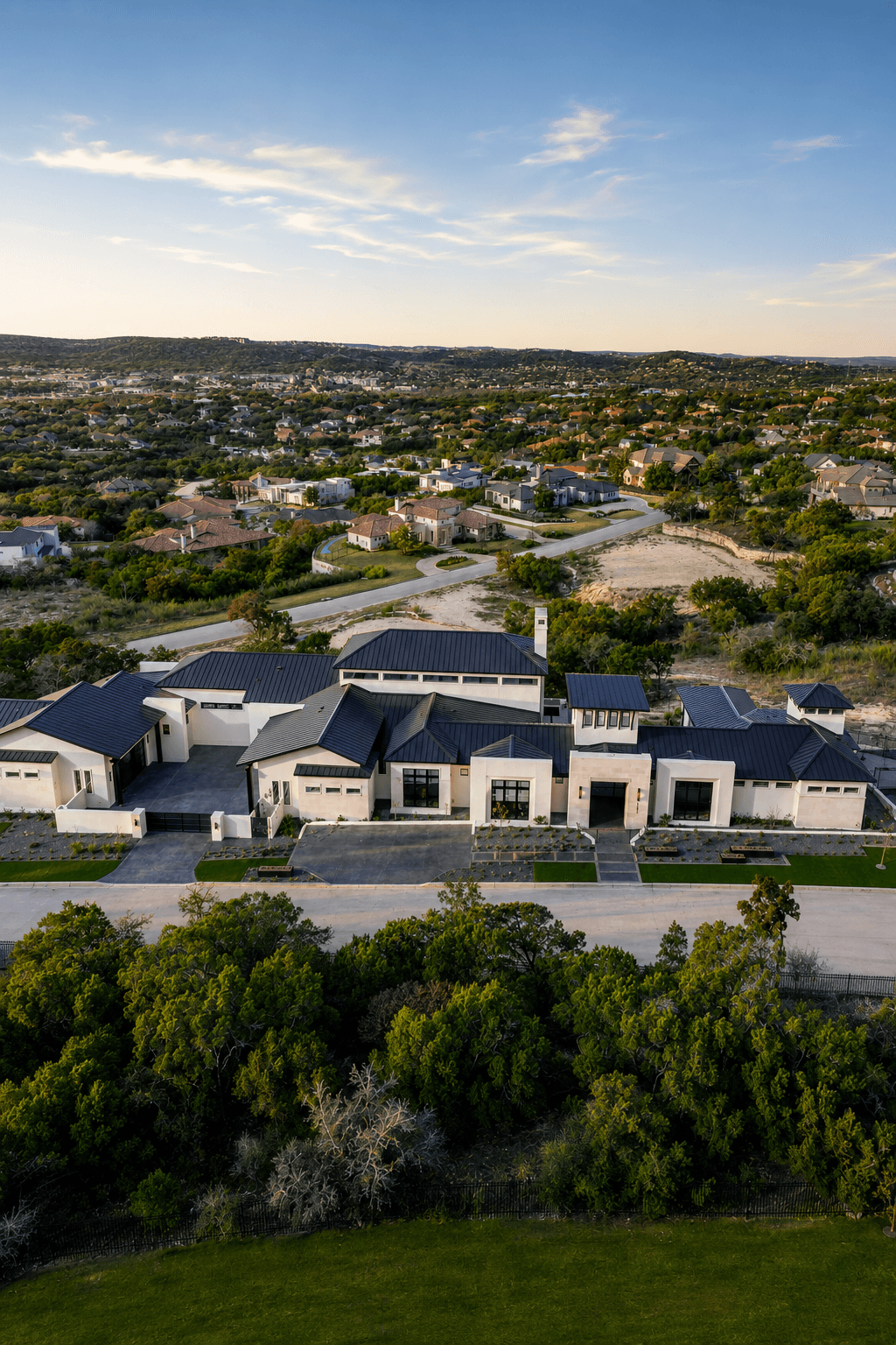 Homes and streets in Dominion, San Antonio